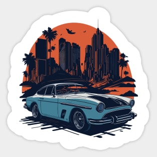 Volvo P1800 Vintage Car Sticker